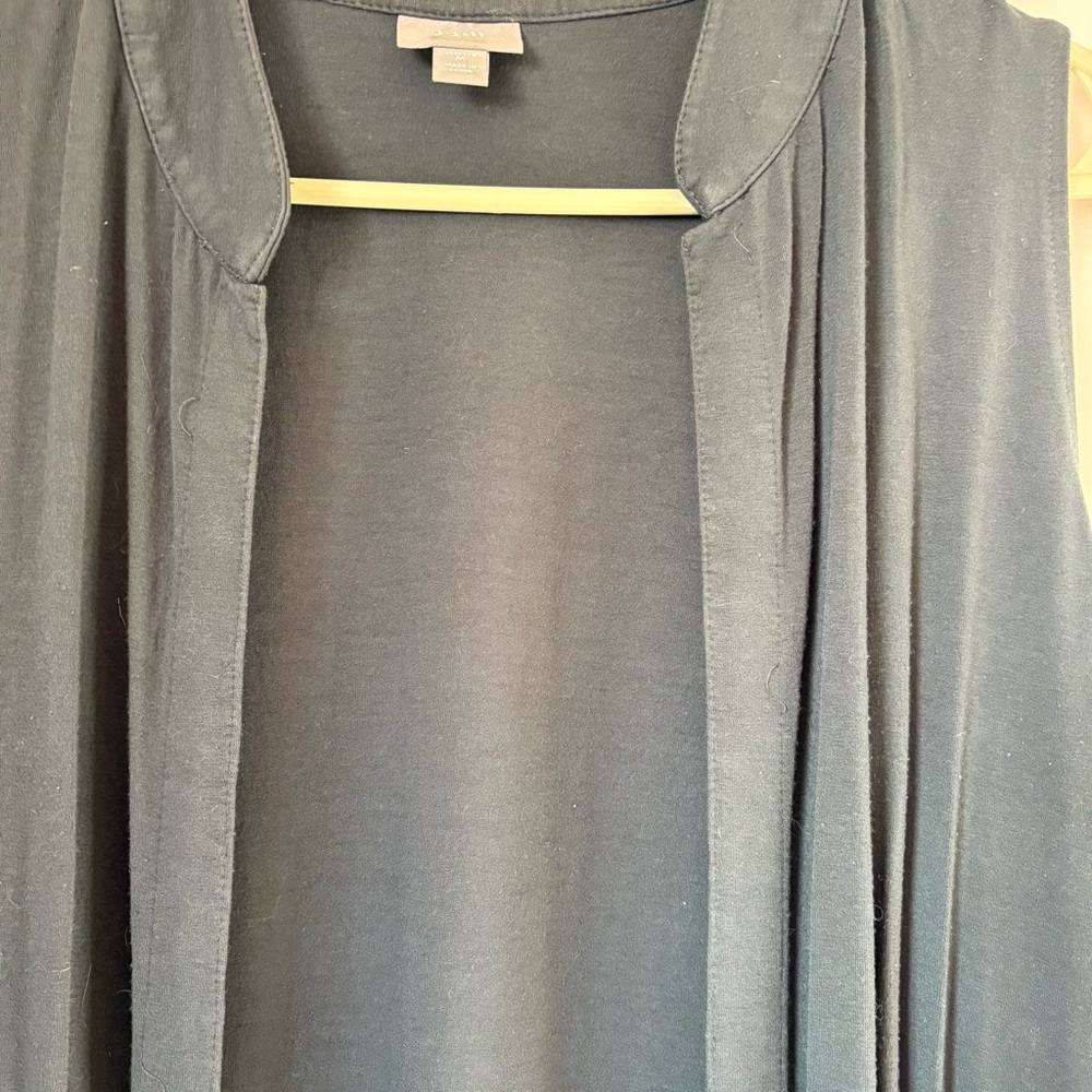 J. Jill Dark Gray Sleeveless Vest - Picture 2 of 4